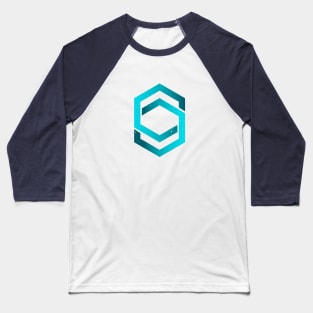 Linked hexagons Baseball T-Shirt